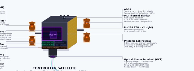 Goldstar Orbital controller satellite schematic
